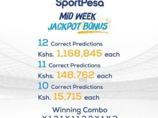 Sportpesa Mega Jackpot Bonuses Start From How Many Games