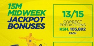 Best Betika Midweek Jackpot Predictions in Kenya, Spend Ksh100 and Win Ksh15 Million