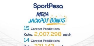Sportpesa Mega Jackpot Analysis by Jackpot Kenya 20/2/2021: Make Ksh 109 Million