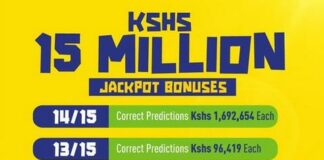 Maximum double chances allowed by Betika Midweek Jackpot and the stake amount