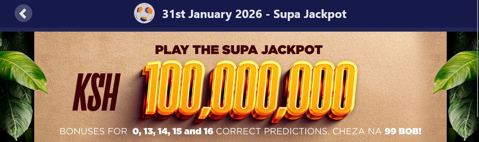 100% Free Betika Jackpot Predictions Today,31/1/2026: Win Ksh50 Million