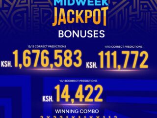 Sportpesa Midweek Jackpot result and bonuses yesterday—See the winner of Ksh 1.6 million