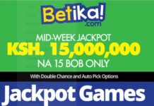 15M Betika Midweek Jackpot Predictions,1/4/2026