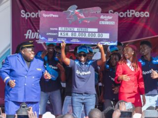 Who won Ksh 80,000,000 on Sportpesa Aviator?