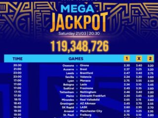 5 Versions of Free Sportpesa Mega Jackpot predictions this weekend,21/3/2026