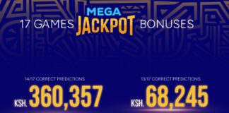 Ksh119M Sportpesa Mega Jackpot result and Bonuses today