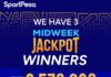 28M Sportpesa Midweek Jackpot result yesterday, winners and bonuses