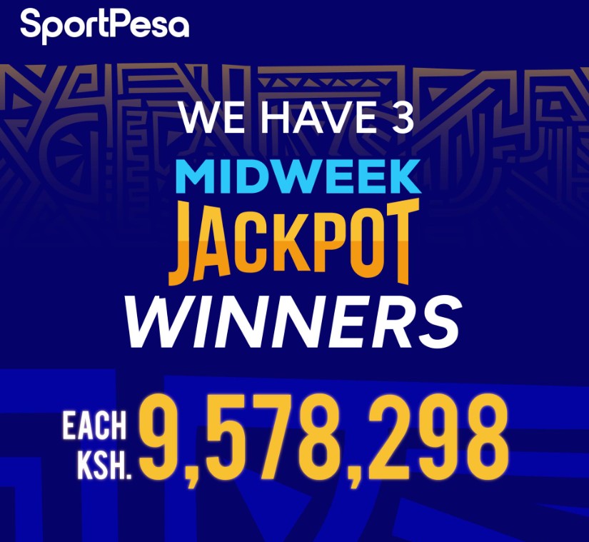 6 Sure double chance games from Sportpesa Midweek Jackpot for this week:Win Ksh 13,284,211