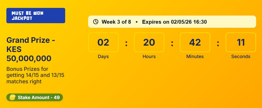 50M Betika Must Be Won Jackpot Predictions (Best site for Betika Jackpot tips in Kenya)