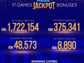 13,14,15,16,17 Games Sportpesa Pro Jackpot Bonuses yesterday