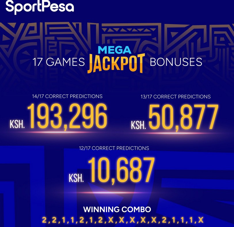Ksh120M Sportpesa Result and Bonuses yesterday