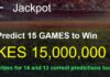 Ksh15,000,000 SportyBet jackpot predictions in Kenya