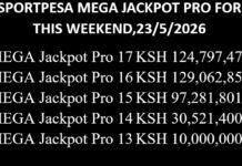Sportpesa Pro Jackpots for 13,14,15,16,17 games this weekend, cash prize, predictions and packages in Kenya