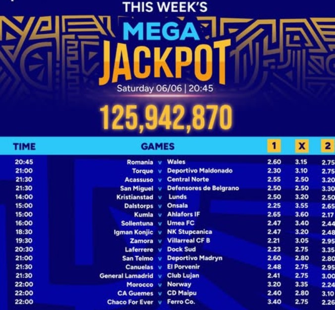 Saturday Sportpesa Mega Jackpot predictions in Kenya