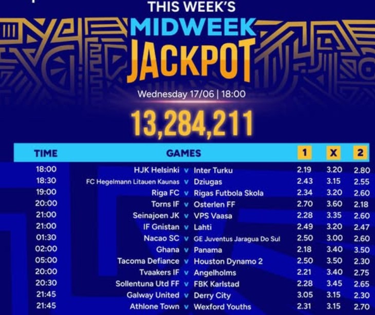 Ksh 13.2M Sportpesa Midweek Jackpot predictions this week,17/6/2026