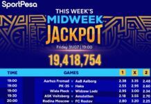 19.4M free Sportpesa Midweek Jackpot Predictions this week,31/7/2026