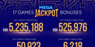 Sportpesa Mega Jackpot result and bonuses for 12,14,15,16,17 Pro jackpots yesterday