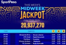Ksh 20.9M Sportpesa Midweek Jackpot Predictions,7/8/2026