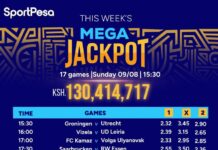 Ksh130.4M free Sportpesa Mega Jackpot Predictions this weekend,9/8/2026