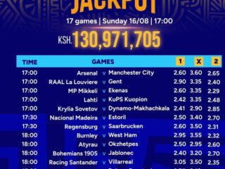 132M Sportpesa Mega Jackpot Predictions This weekend,16/8/2026