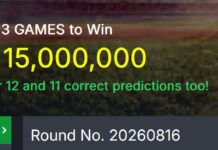 15M Free SportyBet Jackpot Predictions,15/8/2026