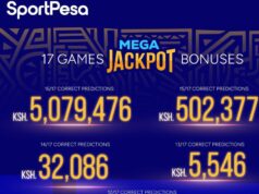 Sportpesa Mega Jackpot Pro results and bonuses for 13,14,15,16,17 games yesterday