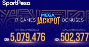 Sportpesa Mega Jackpot Pro results and bonuses for 13,14,15,16,17 games yesterday